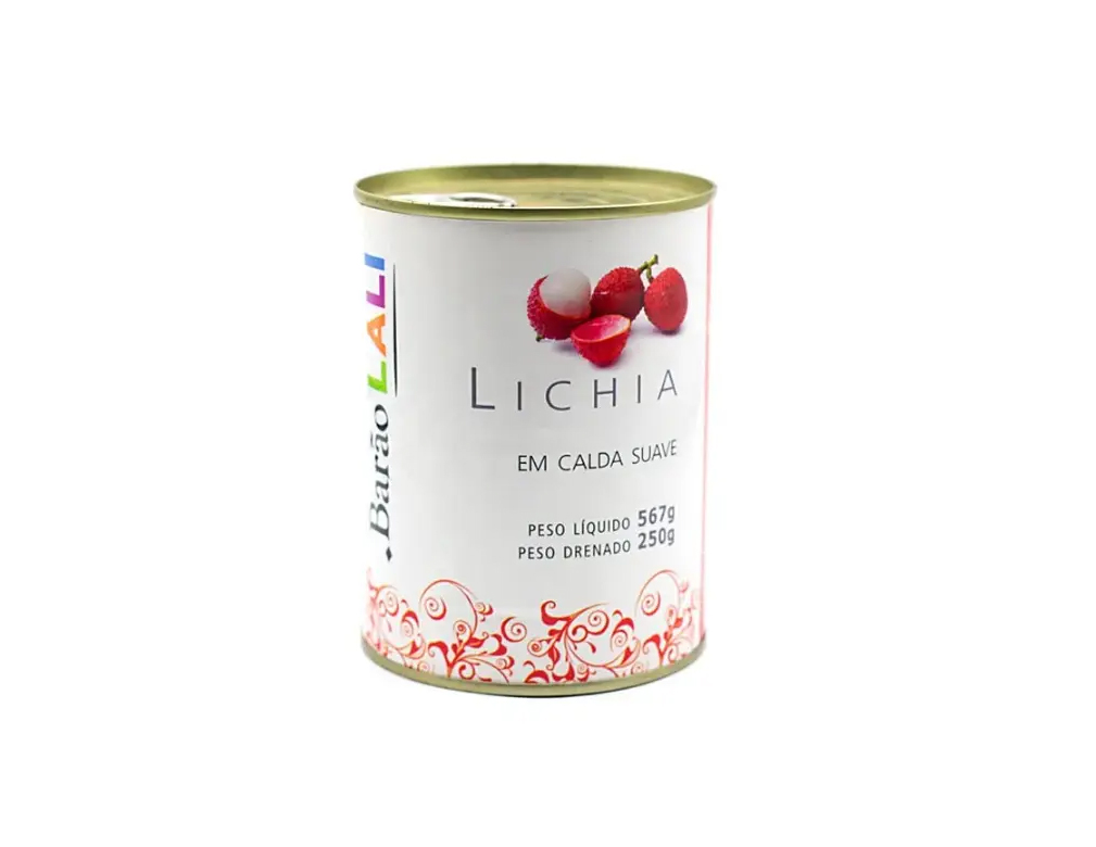 LICHIA EM CALDA BARÃO LALI 567 G (CX 24 LT)